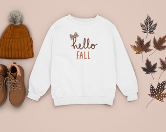 HELLO FALL - Unisex Heavy Blend™ Crewneck Sweatshirt - Thanksgiving