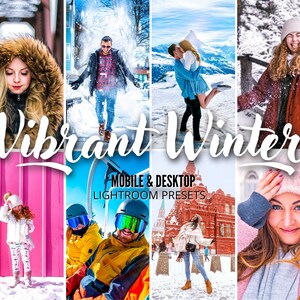 15 Lightroom Presets, Winter Presets, Winter Blogger, Instagram Presets, Vibrant Presets, Lightroom Mobile Preset, Best Preset, vsco filter
