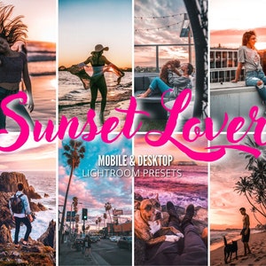 15 Lightroom Presets, Summer Sunset Preset, Lightroom Mobile Preset, Influencer Preset, Golden Hour, Natural, Instagram Preset, vsco filter,