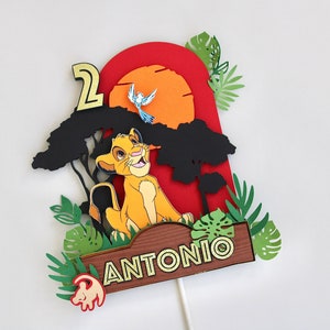 Lion King Cake Topper/ Simba Cake Topper/ Lion King Party Decorations/Lion King Birthday Party/ Simba Centerpieces