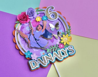 Isabella Madrigal Cake Topper: Personalized Encanto Birthday Party Decor