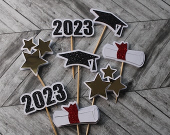 Graduation Cupcake Topper/ Pre-K Graduation cupcake topper/ Kindergarten Graduation Cupcake Topper/ Graduation Party Decorations