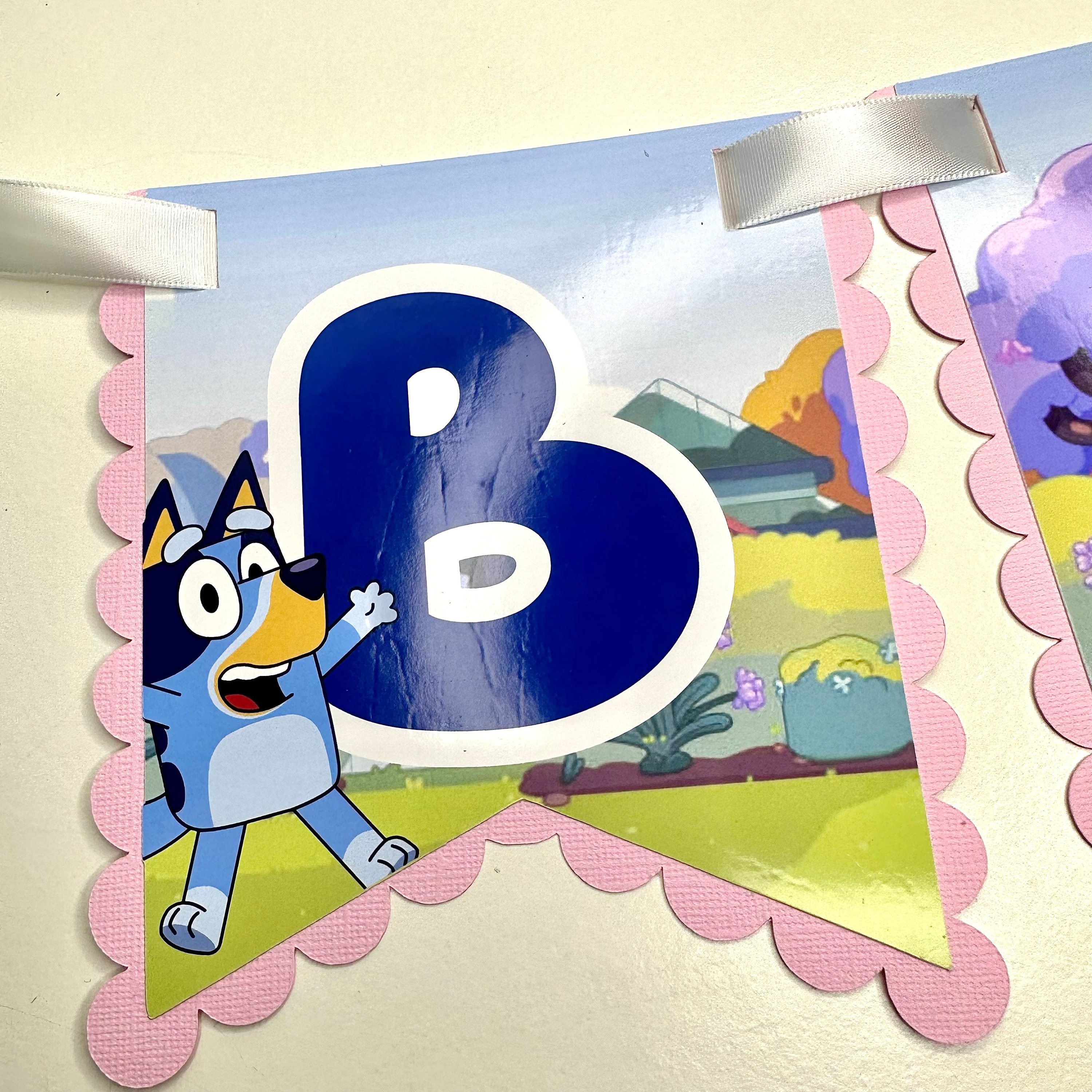 Bluey Family Banner – Bluey and Bingo Party Decorations