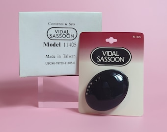 6 Vintage Vidal Sassoon 90's Hair Clip, Deadstock in Box