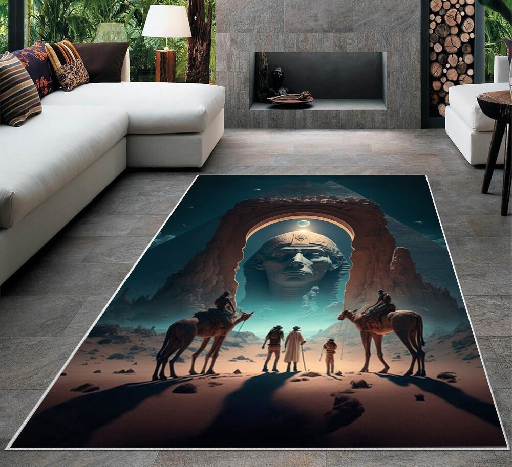 Egypt Rug Hieroglyph Rug Anubis Rug Ancient Rug Egyptian - Etsy Australia