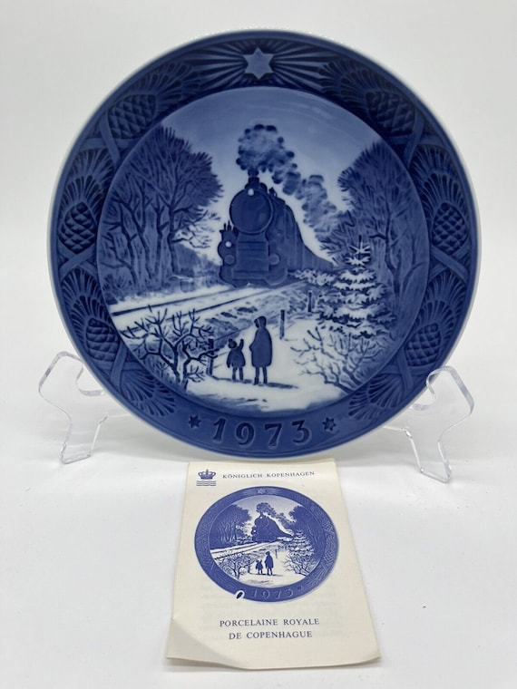 ヴィンテージ ロイヤルコペンハーゲン クリスマスプレート 1973年