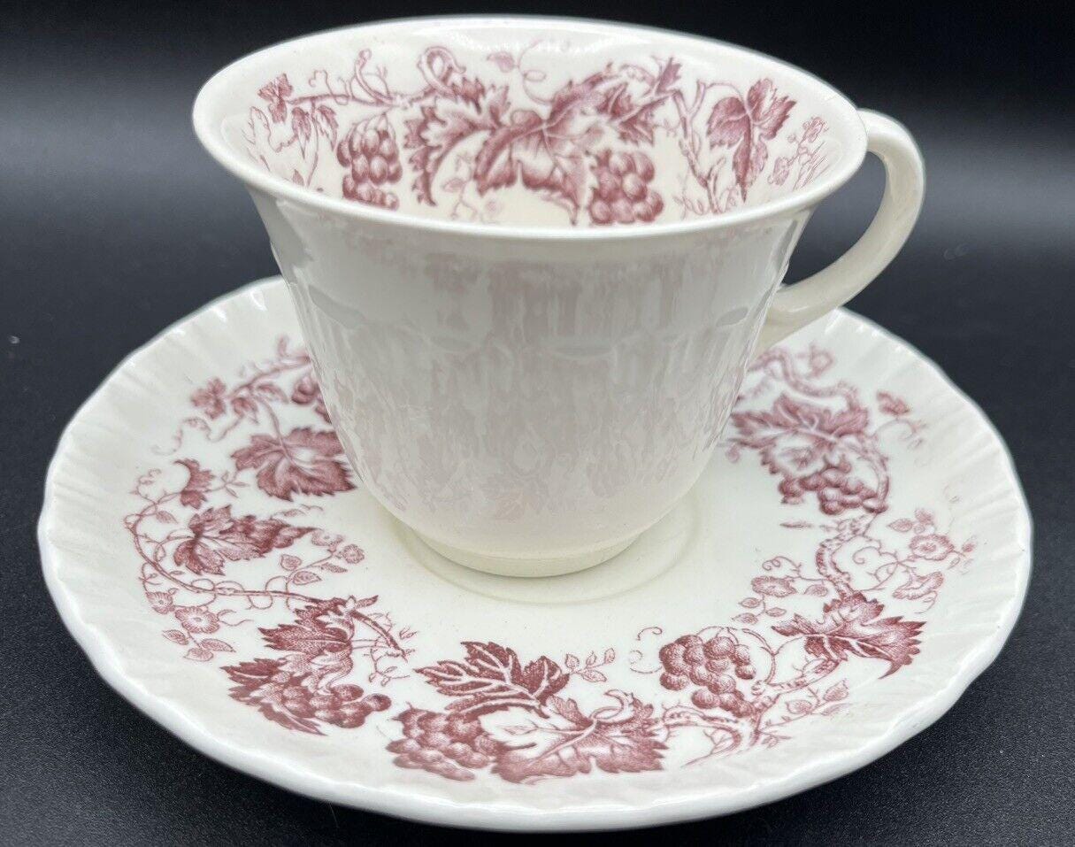 ヴィンテージ ウェッジウッド「オールドヴァイン」パープルティー