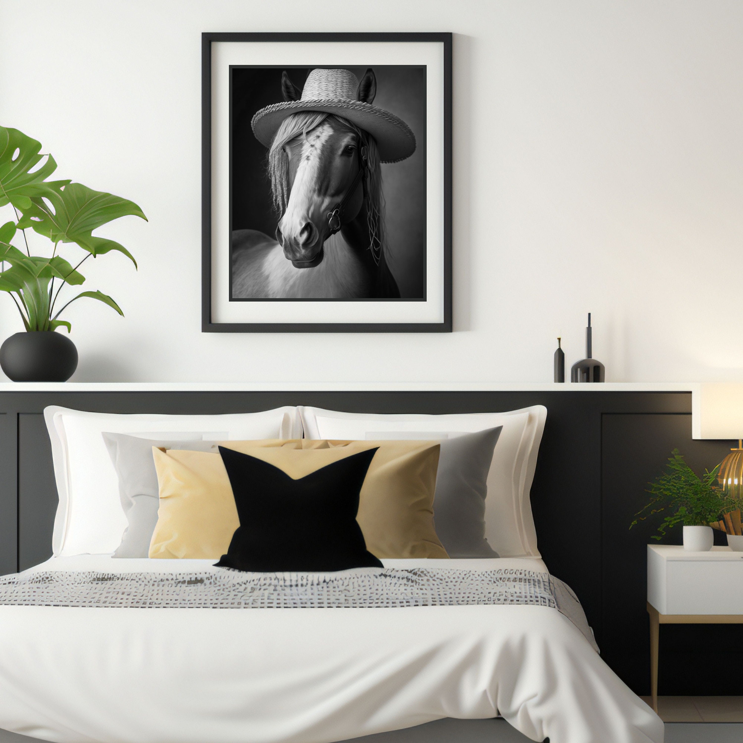 Horse Printable Art, Black and White, Horses Photography, Wild West ...