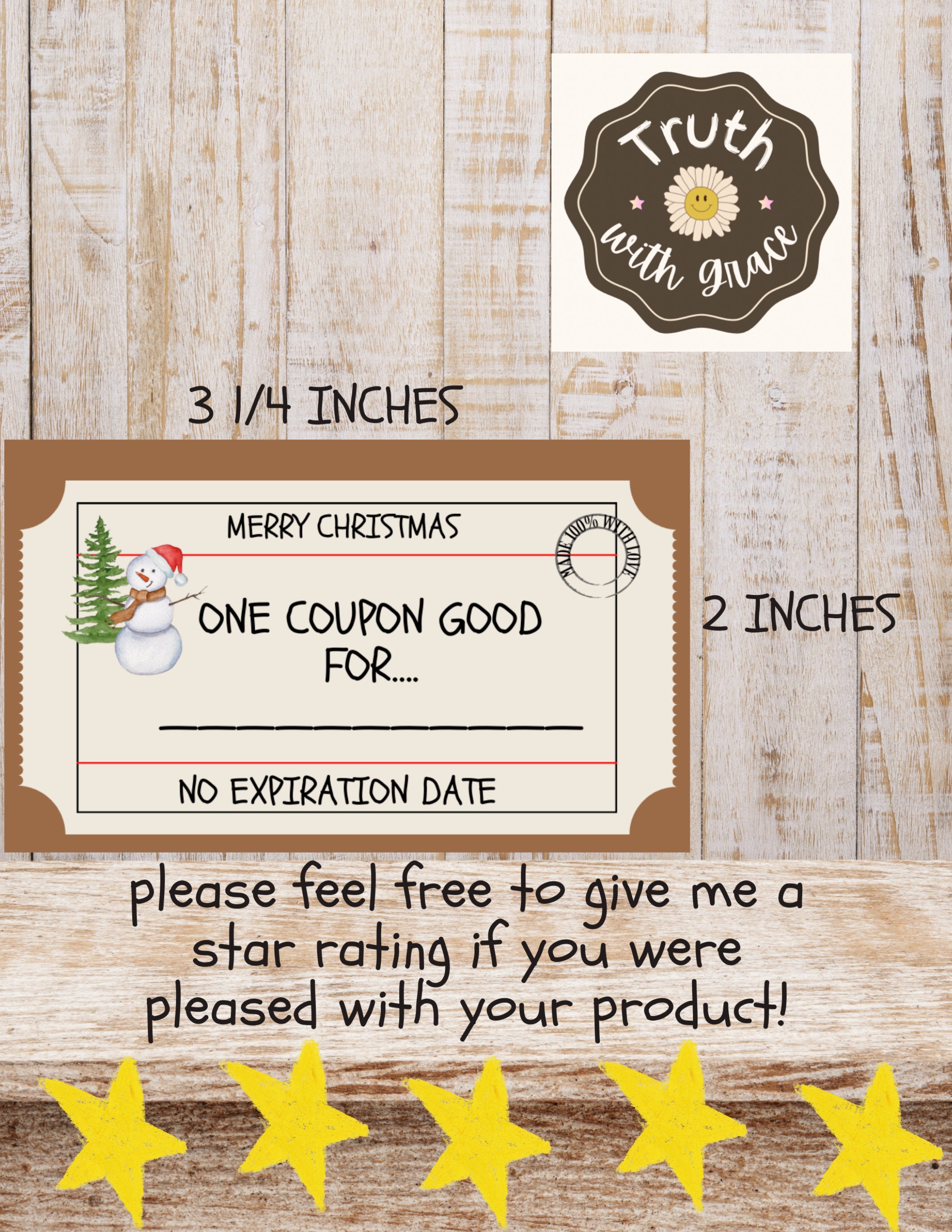 Christmas Coupon Printable Activities for Kids INSTANT DIGITAL DOWNLOAD ...