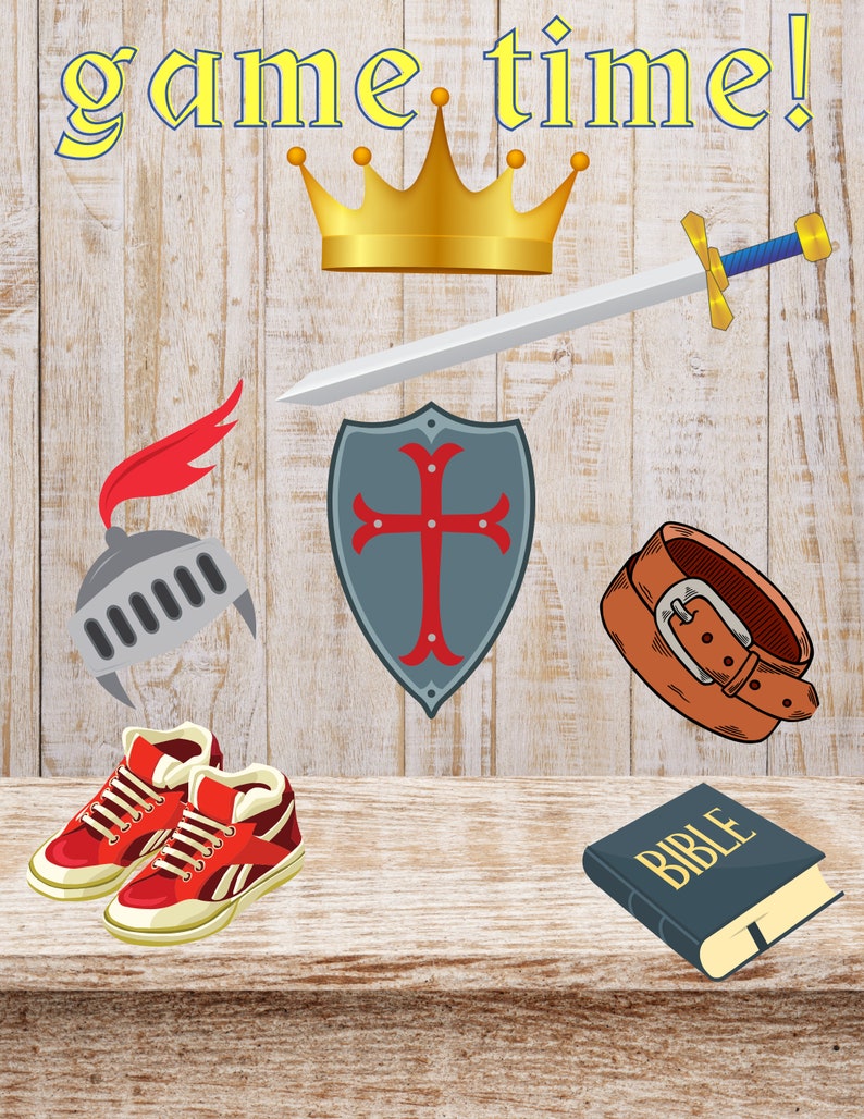 VBS Full Armor of God Ephesians 6 Memory Verse Game Sunday School Bible