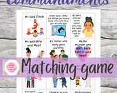 10 Commandments Matching Game: Bible Verse Activity (Digital Download)