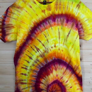 Ready to Ship Ice Tie Dye Design - Large Gildan Soft style Unisex Tee - Boho Hippie Festival Shirt - Unique