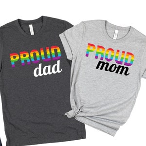 LGBTQ Proud Mom Shirt, Pride Proud Dad Shirt, Free Mom Hugs Shirt, Proud Parent Shirt Pride Mama Shirt, LGBTQ Dad Shirt, LGBT Mothers Day