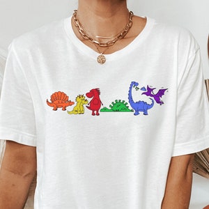 Pride Dinosaur Shirt, LGBTQ T-Rex Shirt, LGBT Dino Shirt, Pride Animal Shirt, Rainbow Dinosaur Shirt, Subtle LGBTQ T-Shirt, Funny Gay Shirt