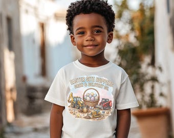 Trendy süßes Ostern Kinder Shirt, lustiges Häschen T-Shirt für Jungen & Mädchen, Ostereiersuche T-Shirt, Kleinkind Frühling Geschenkidee, Geburtstag, Playdate Verschleiß