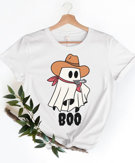 Cowboy Ghost Halloween T-Shirt: Spooky Rodeo Fall Shirt