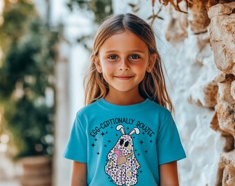 Trendy süßes Ostern Kinder Shirt, lustiges Häschen Shirt für Jungen & Mädchen, Ostereiersuche T-Shirt, Kleinkind Frühling Geschenkidee, Geburtstag, Playdate Shirt