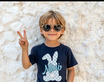 Trendy süßes Ostern Kinder Shirt, lustiges Häschen T-Shirt für Jungen und Mädchen, passende Mama und Mini T-Shirt,