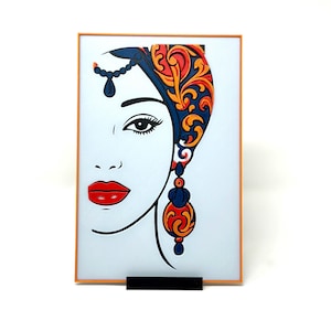 Quadro Testa di moro stile siciliano