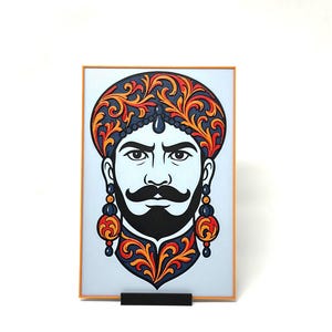 Quadro Testa di moro stile siciliano