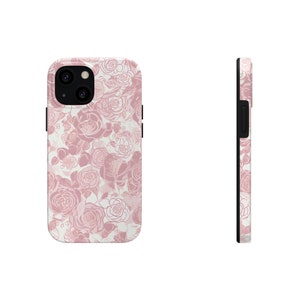 iPhone case aesthetic flower pattern, iPhone case flower design, stylish tough lightweight iPhone case, iPhone 14 case, iPhone 13 case Bild 4