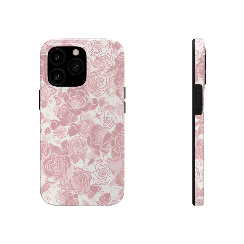iPhone case aesthetic flower pattern, iPhone case flower design, stylish tough lightweight iPhone case, iPhone 14 case, iPhone 13 case Bild 5