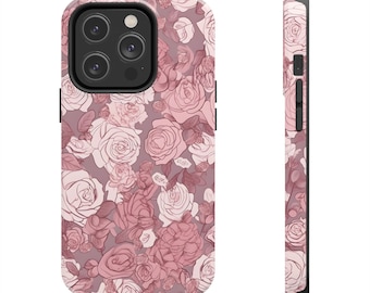 iPhone case aesthetic flower pattern, iPhone case flower design, stylish tough lightweight iPhone case, iPhone 14 case, iPhone 13 case