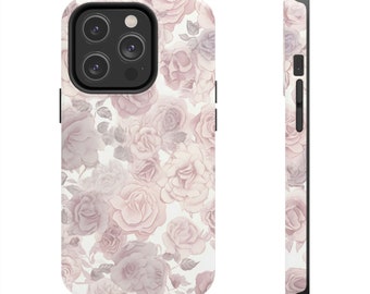 iPhone case aesthetic flower pattern, iPhone case flower design, stylish tough lightweight iPhone case, iPhone 14 case, iPhone 13 case