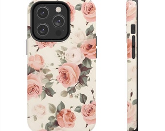 iPhone case aesthetic flower pattern, iPhone case flower design, stylish tough lightweight iPhone case, iPhone 14 case, iPhone 13 case