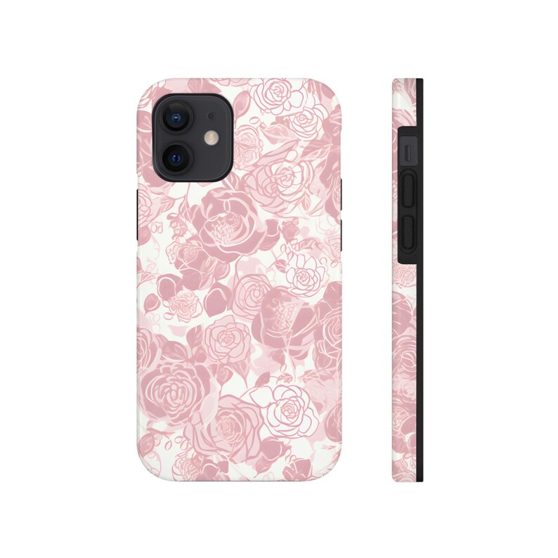 iPhone case aesthetic flower pattern, iPhone case flower design, stylish tough lightweight iPhone case, iPhone 14 case, iPhone 13 case Bild 9