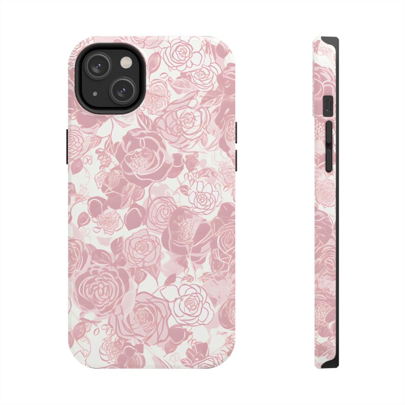 iPhone case aesthetic flower pattern, iPhone case flower design, stylish tough lightweight iPhone case, iPhone 14 case, iPhone 13 case Bild 7