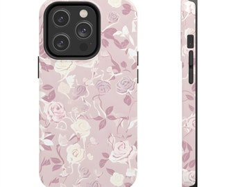 iPhone case aesthetic flower pattern, iPhone case flower design, stylish tough lightweight iPhone case, iPhone 14 case, iPhone 13 case