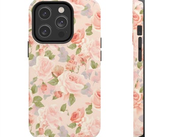 iPhone case aesthetic flower pattern, iPhone case flower design, stylish tough lightweight iPhone case, iPhone 14 case, iPhone 13 case