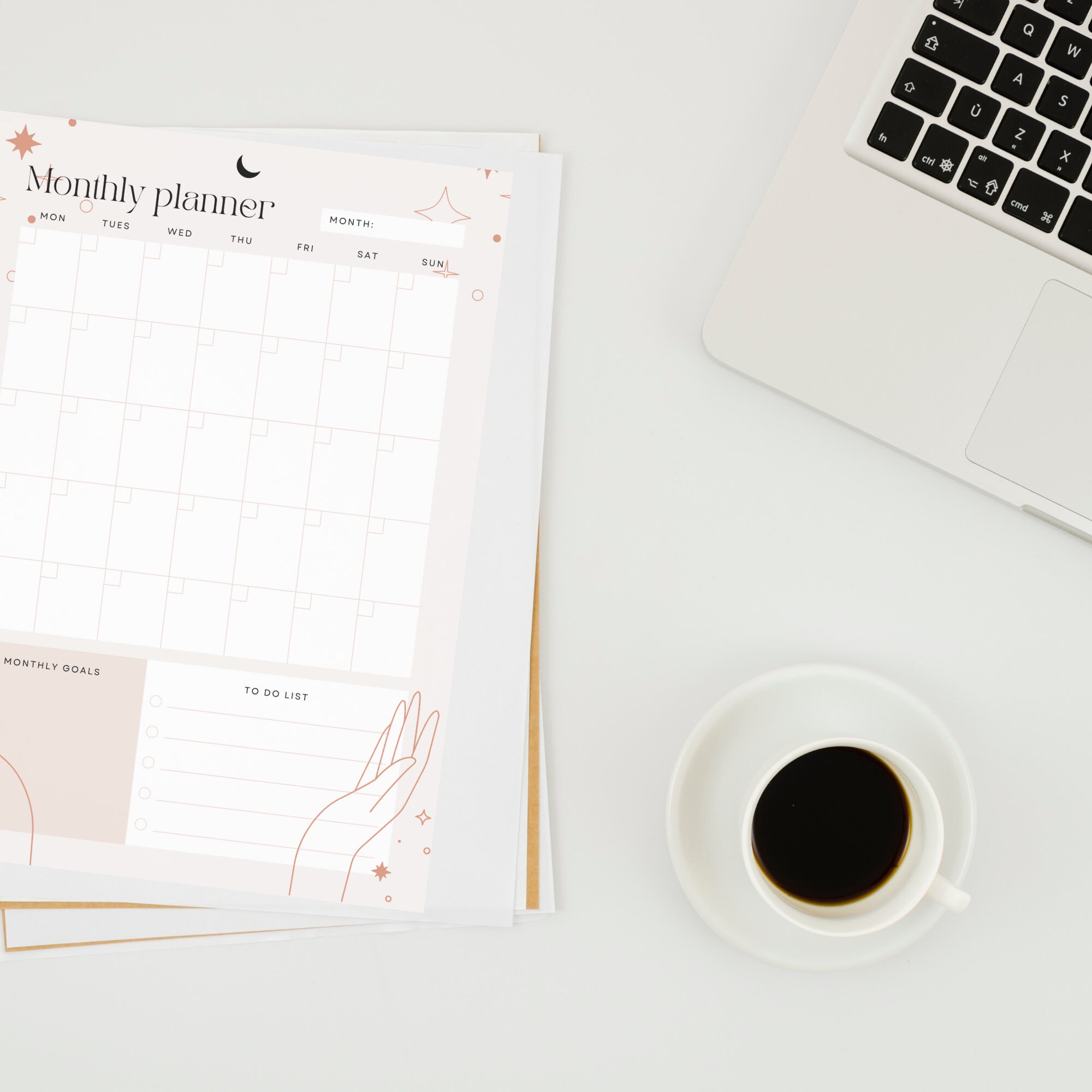 Undated Goodnotes Planner Monthly Digital Planner Goodnotes Etsy