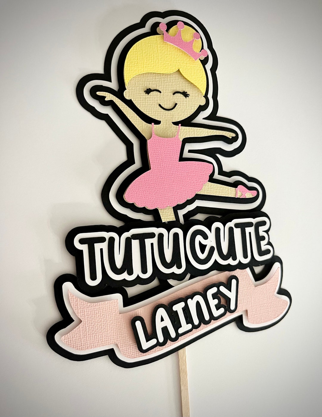 Personalized Ballerina Cake Topper. Ballet Cake Topper. Ballet Dancer — free download