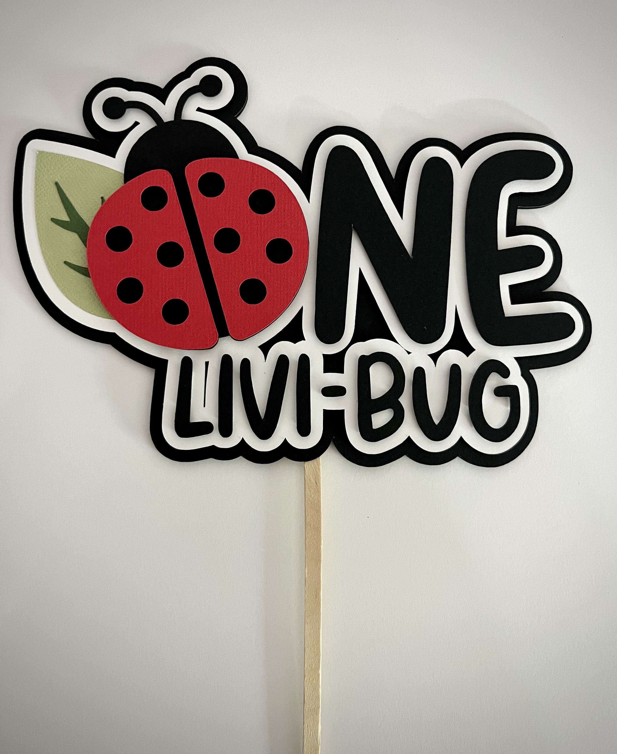 Topper Ladybug Ladybug First Birthday Cake Topper. Ladybug Party Decorations ...