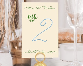 Reception Table Numbers Template Wedding Table Numbers Template Whimsical Wedding Table Numbers Template Table Numbers For Wedding Seating