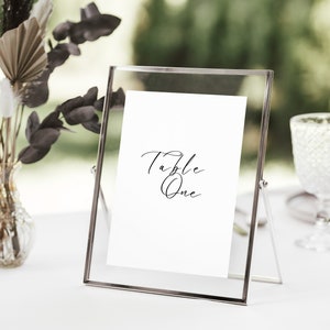 Wedding Table Numbers Printable Table Numbers Template Reception Table Numbers Canva Template Table Numbers For Wedding Seating Calligraphy