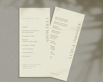 Wedding Ceremony Program Sage Green Wedding Program Template Printable Program for Wedding Editable Program Ceremony Order of Service