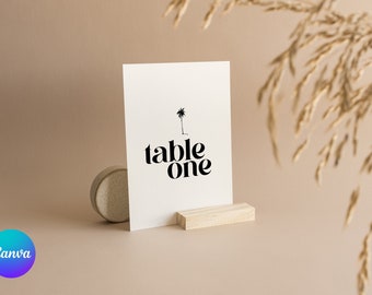 Wedding Table Numbers Printable Table Numbers Template Reception Table Numbers Canva Template Table Numbers For Wedding Seating