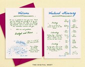 Wedding Welcome Letter Template Whimsical Wedding Letter Wedding Welcome Bag Note Wedding Events Timeline Printable download Editable