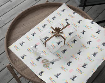 2025 - Birthday Gift Wrap English Bulldog Custom Wrapping Paper for Dog Lovers Pet Lover Gift Wrap Dog Owner Gift Wrap