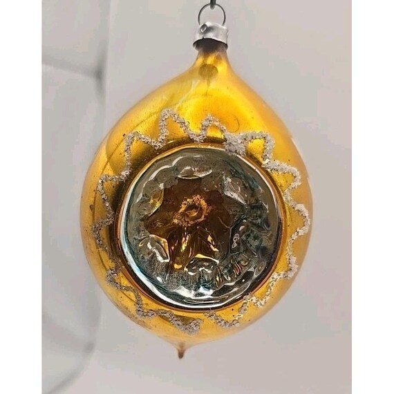 ヴィンテージ 西ドイツ ゴールドインデント クリスマスオーナメント