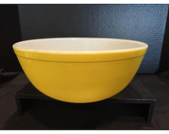 Pyrex 1940s Gelbe Große 4 Qt Mixing Nest Schüssel #404.