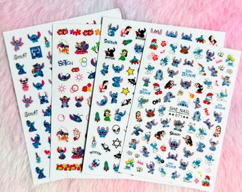 Stitch Cartoon Nail Stickers