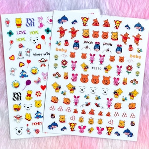 Cartoon Winnie The Pooh Nail Stickers