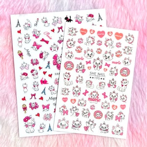 Marie Kitty Nail Stickers Cartoon Nail Stickers