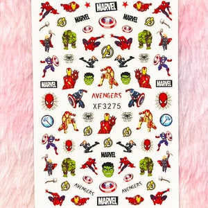 Super Hero Nail Art Stickers