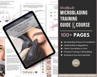 Guía y libro de trabajo de microblading: mapeo de cejas (descarga digital)