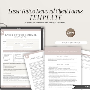 Laser Tattoo Removal Consent Form,Editable Laser Tattoo Removal Aftercare Form,Laser Tattoo Removal Client Form,Tattoo Removal Form Template